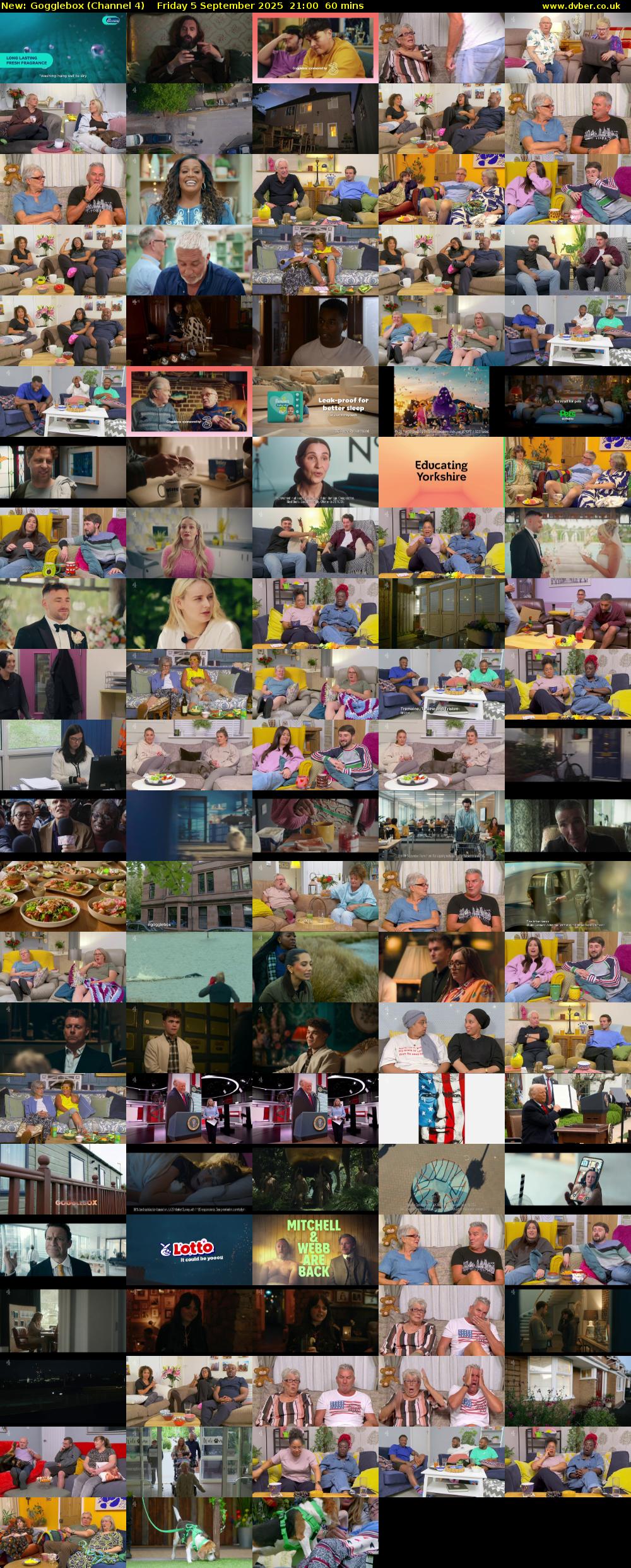 Gogglebox (Channel 4) Friday 5 September 2025 21:00 - 22:00