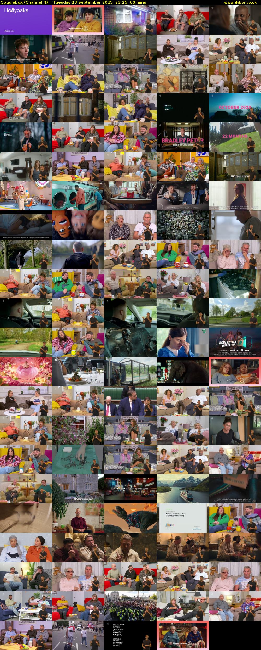 Gogglebox (Channel 4) Tuesday 23 September 2025 23:25 - 00:25