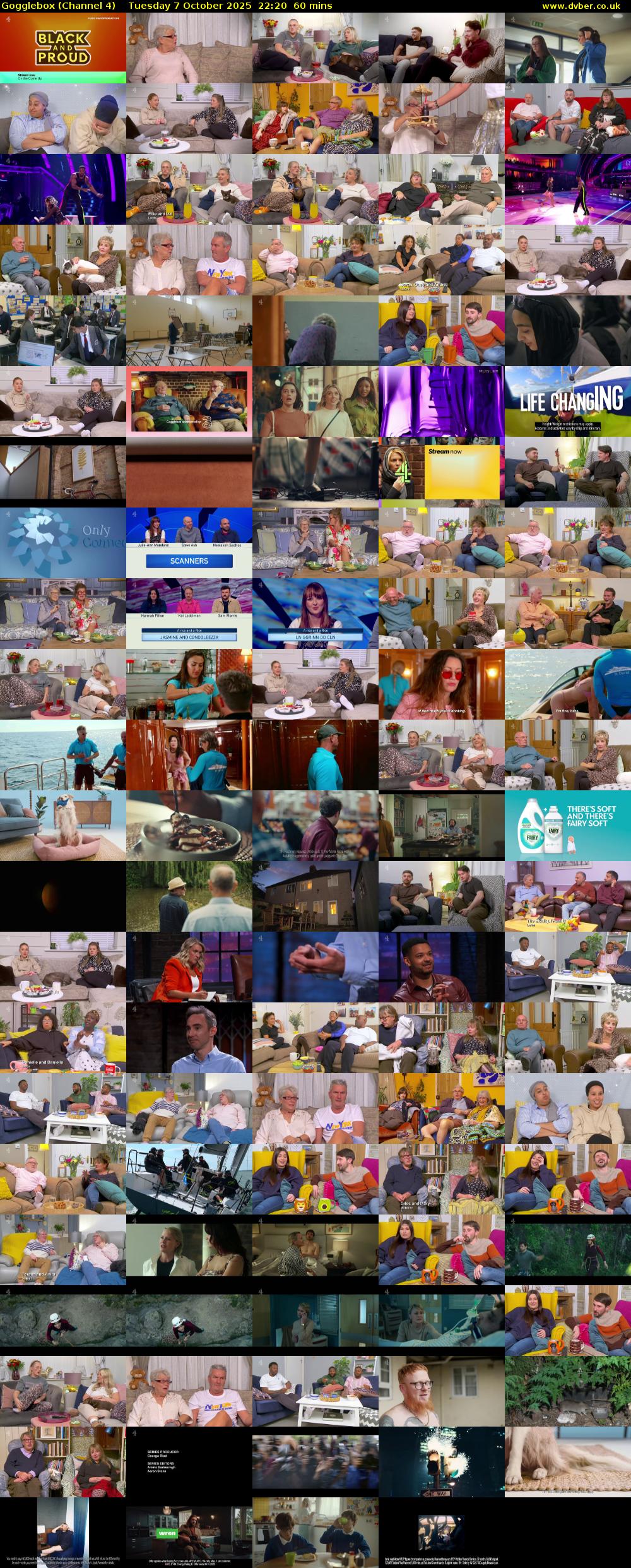 Gogglebox (Channel 4) Tuesday 7 October 2025 22:20 - 23:20