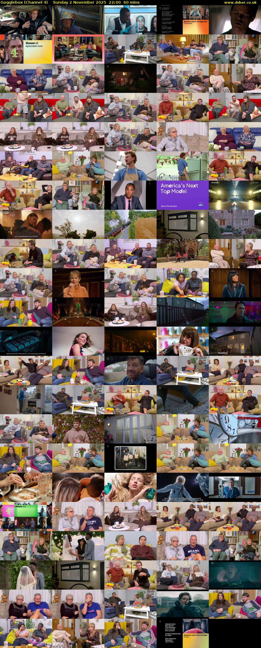 Gogglebox (Channel 4) Sunday 2 November 2025 22:00 - 23:00