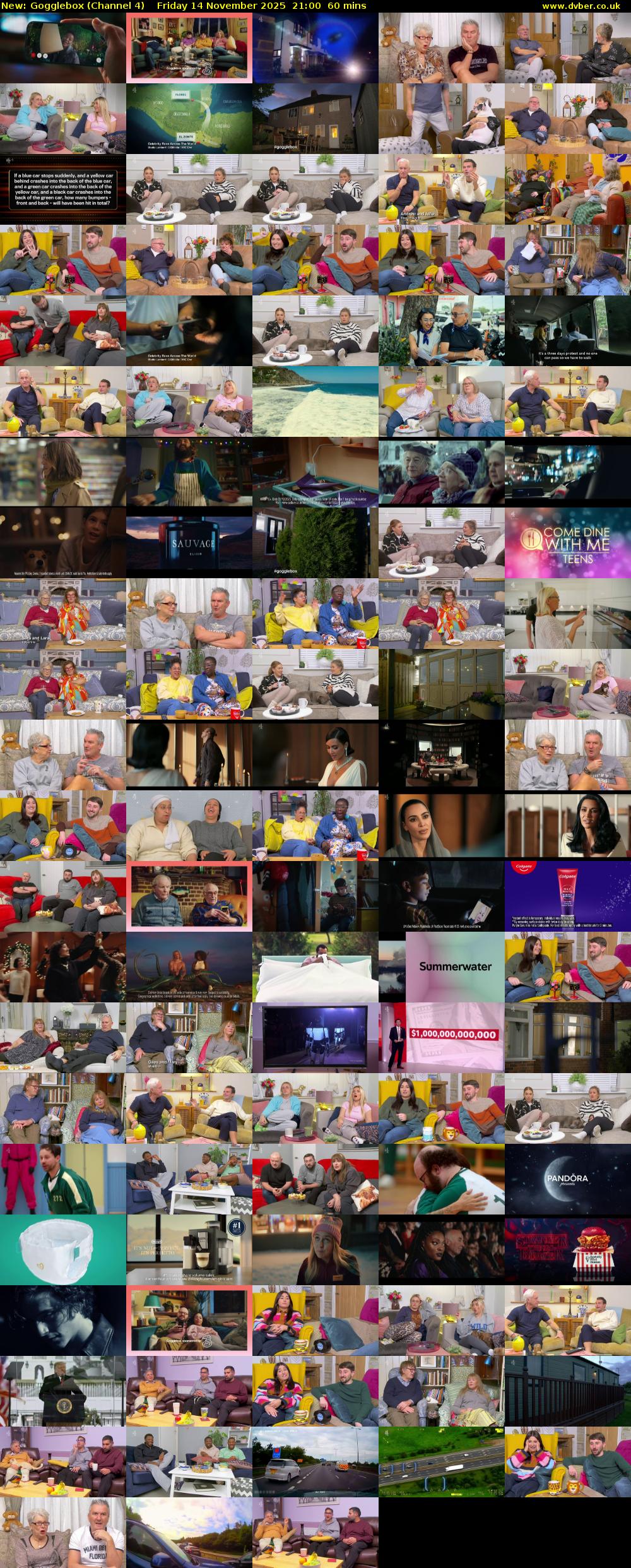 Gogglebox (Channel 4) Friday 14 November 2025 21:00 - 22:00