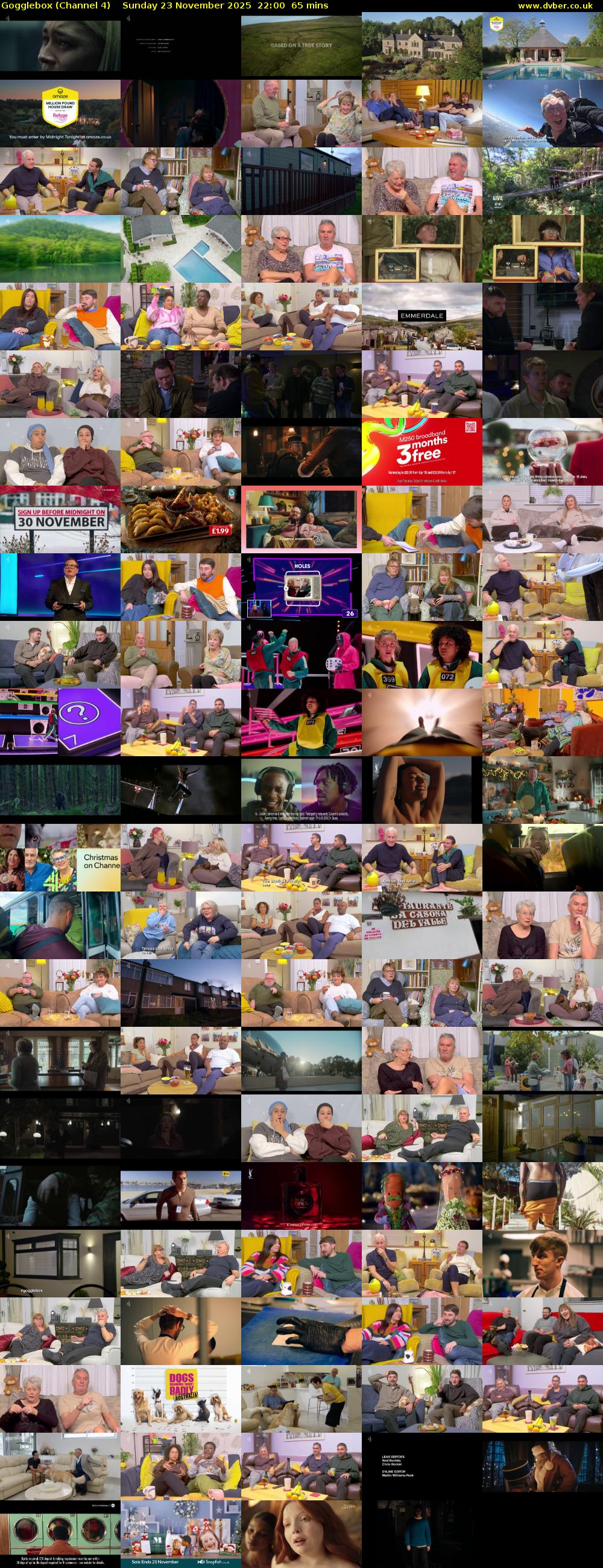 Gogglebox (Channel 4) Sunday 23 November 2025 22:00 - 23:05