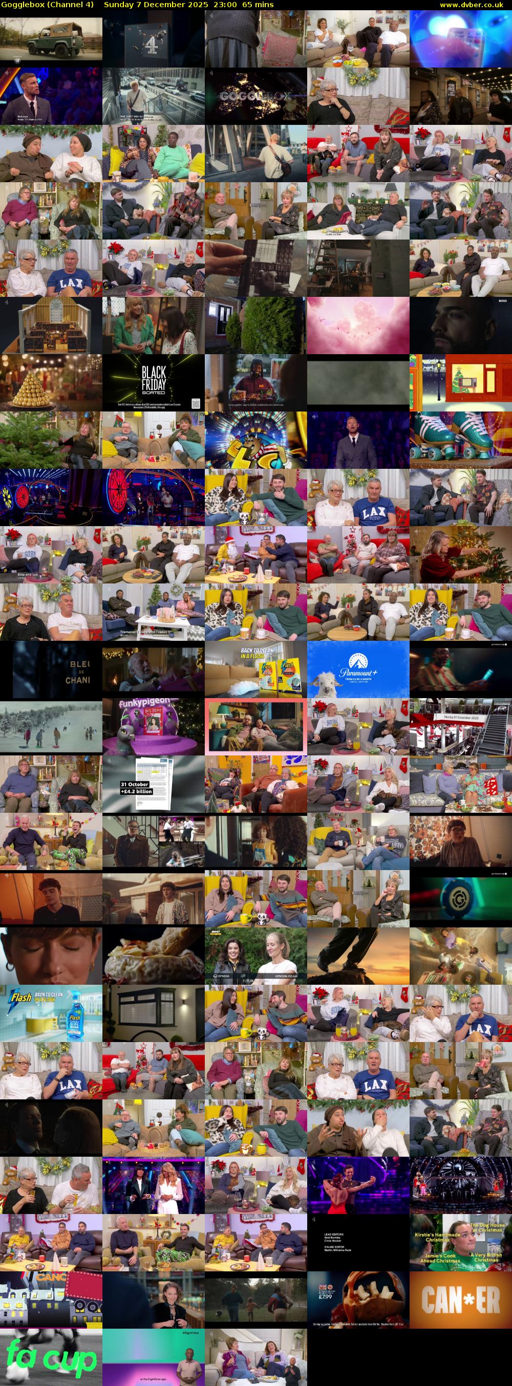 Gogglebox (Channel 4) Sunday 7 December 2025 23:00 - 00:05