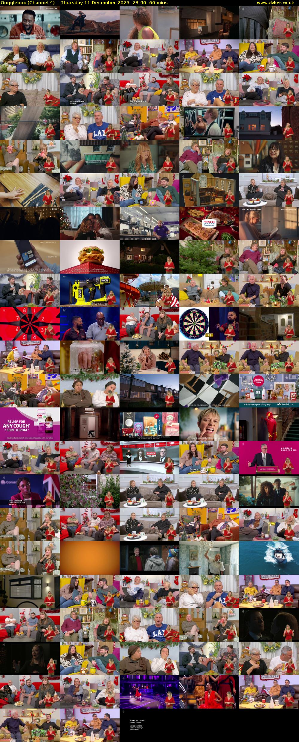 Gogglebox (Channel 4) Thursday 11 December 2025 23:40 - 00:40