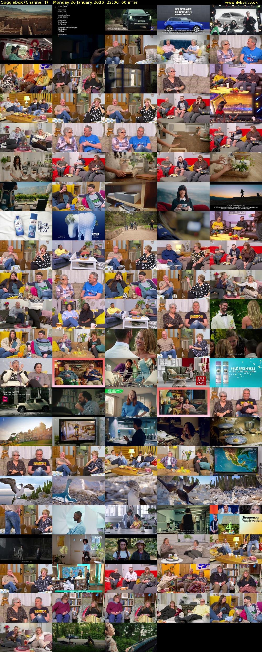 Gogglebox (Channel 4) Monday 26 January 2026 22:00 - 23:00