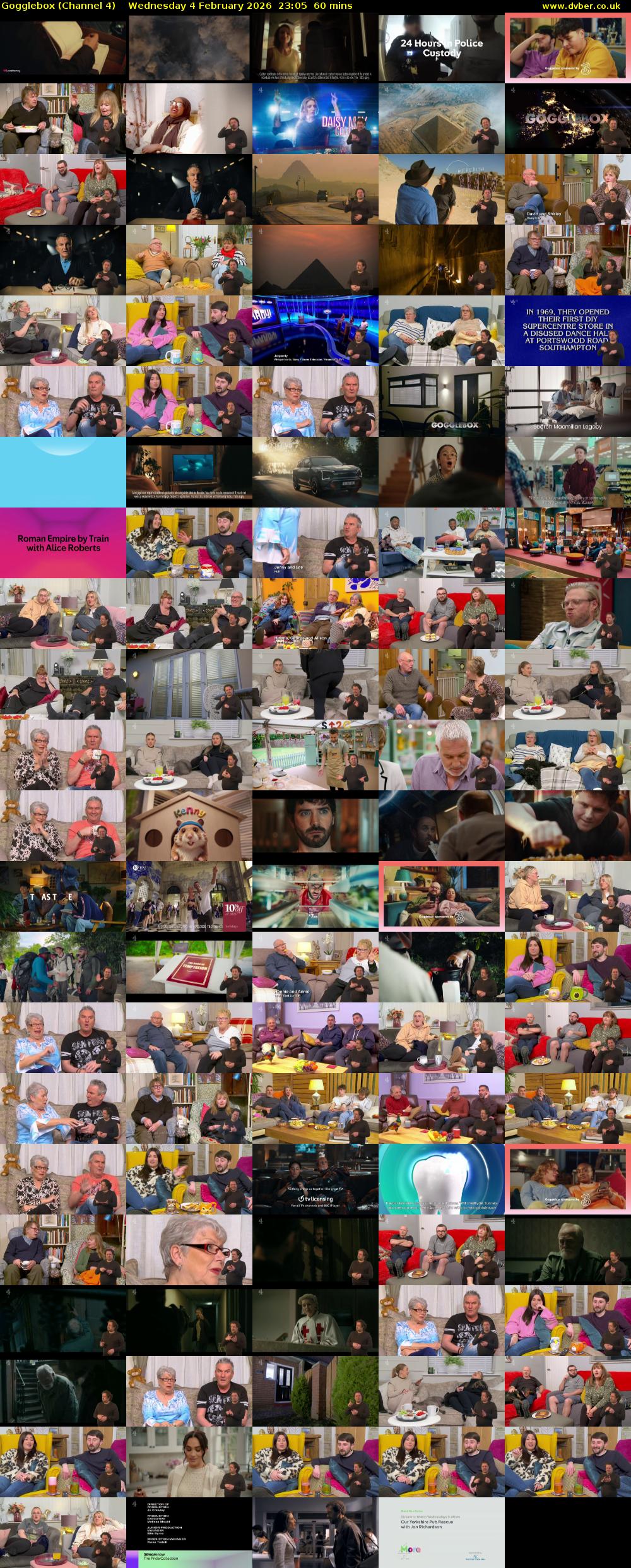 Gogglebox (Channel 4) Wednesday 4 February 2026 23:05 - 00:05