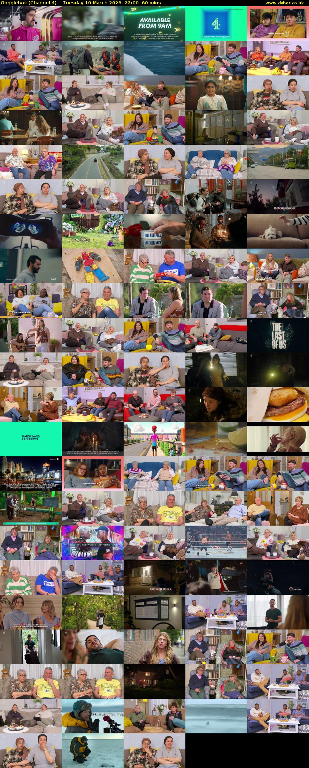 Gogglebox (Channel 4) Tuesday 10 March 2026 22:00 - 23:00