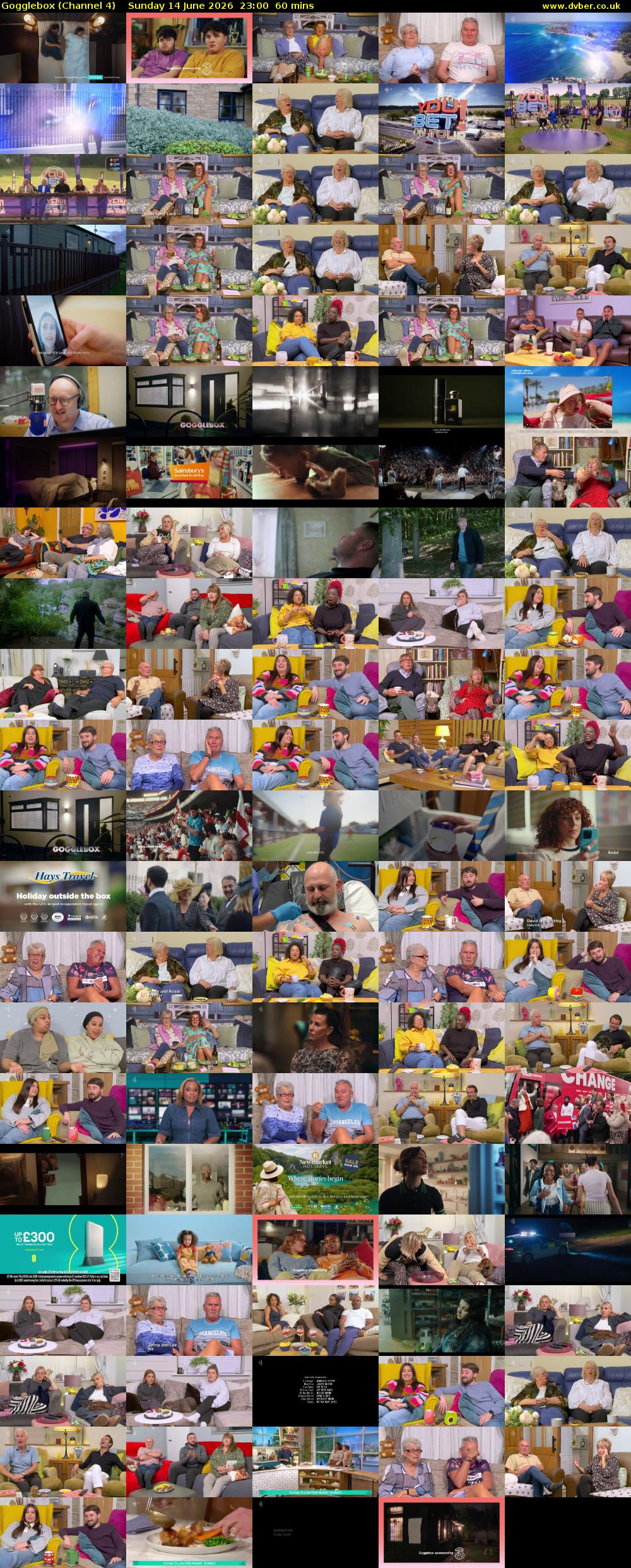 Gogglebox (Channel 4) Sunday 14 June 2026 23:00 - 00:00