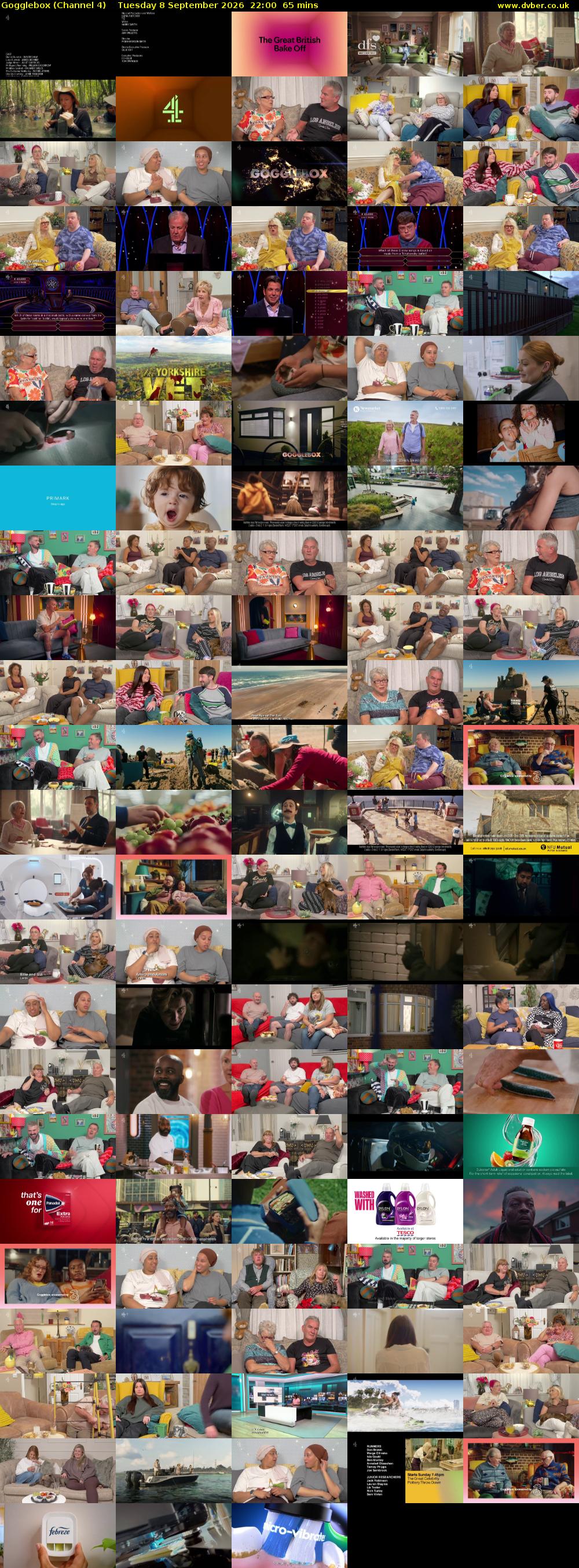 Gogglebox (Channel 4) Tuesday 8 September 2026 22:00 - 23:05