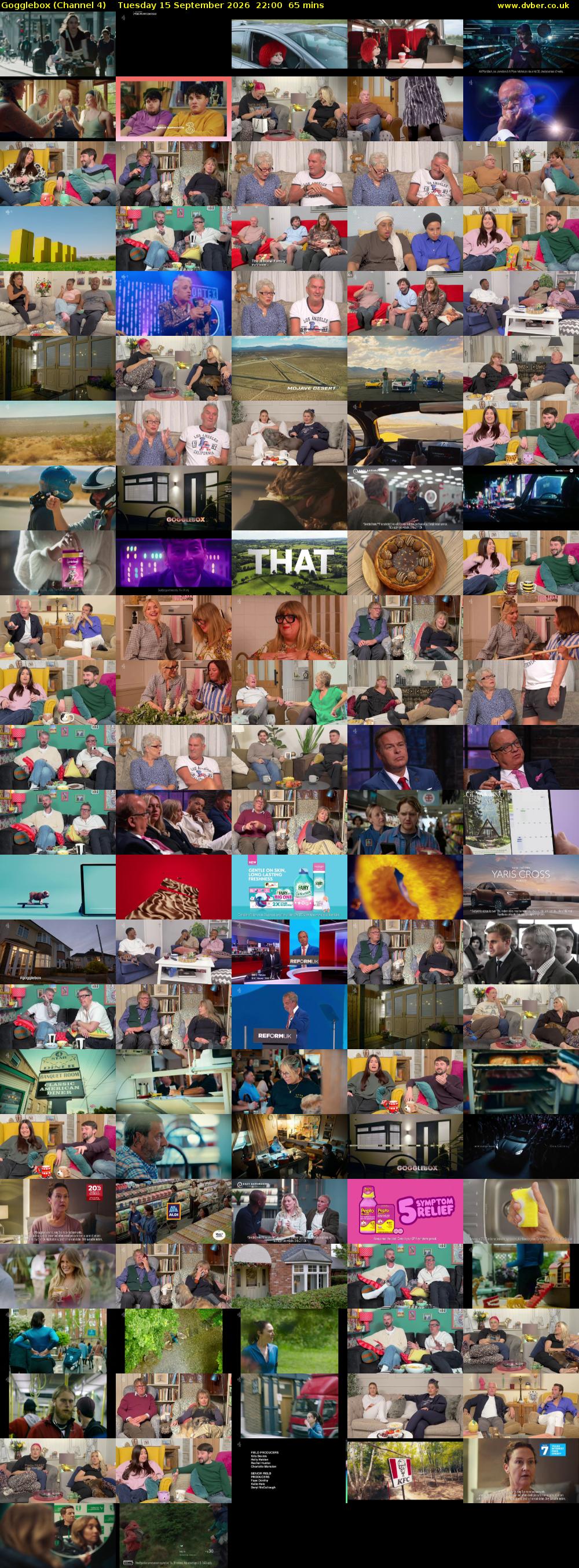 Gogglebox (Channel 4) Tuesday 15 September 2026 22:00 - 23:05