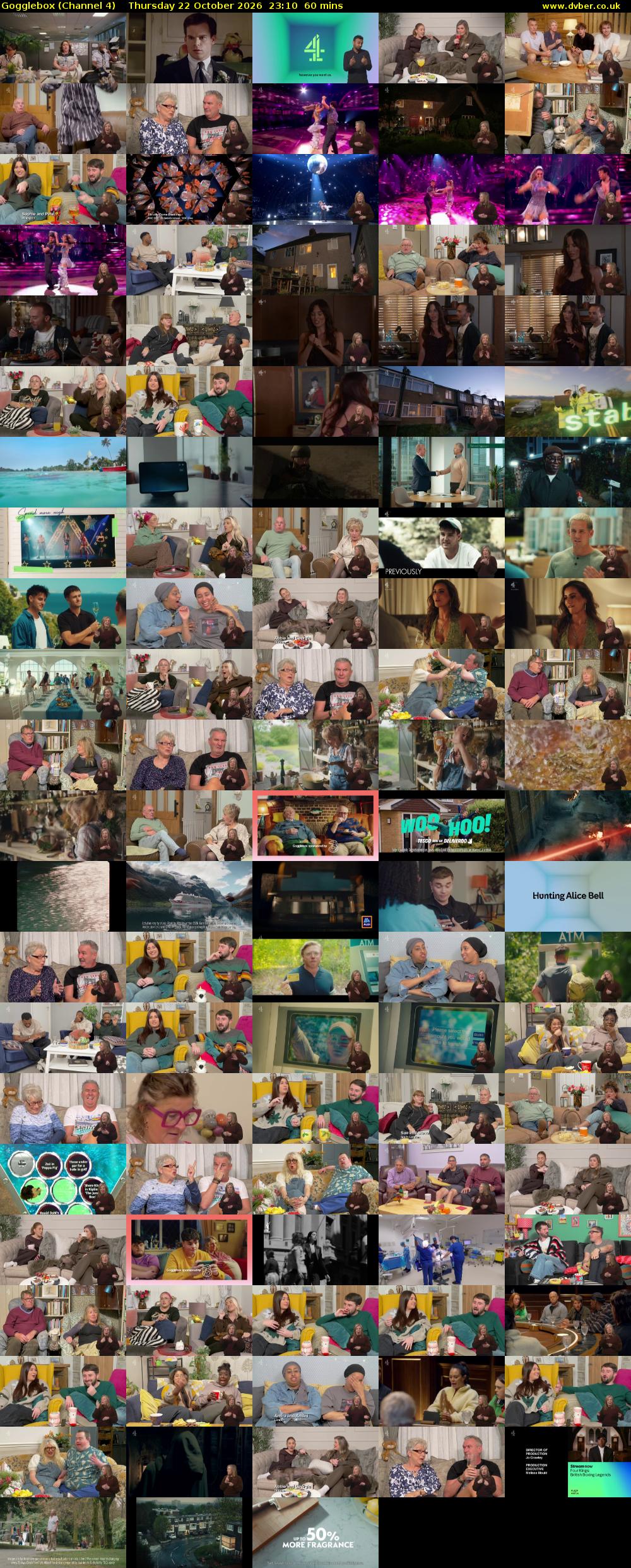 Gogglebox (Channel 4) Thursday 22 October 2026 23:10 - 00:10