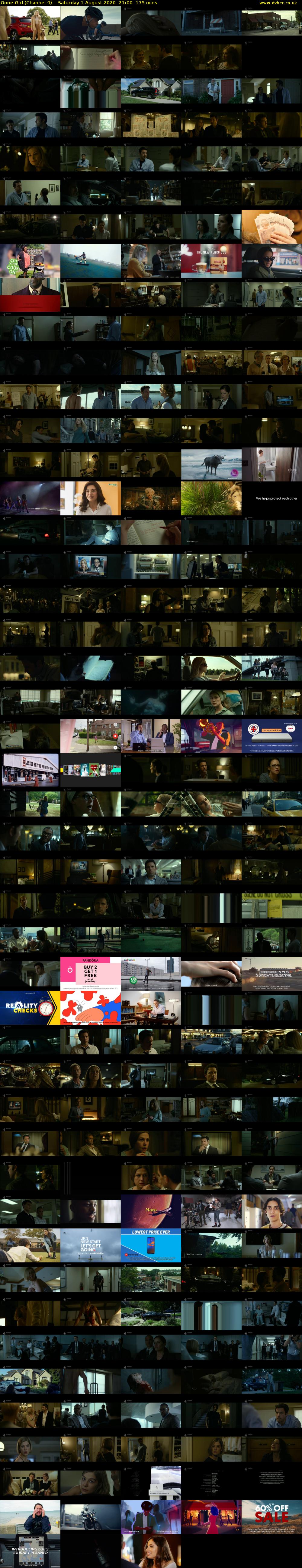Gone Girl (Channel 4) Saturday 1 August 2020 21:00 - 23:55