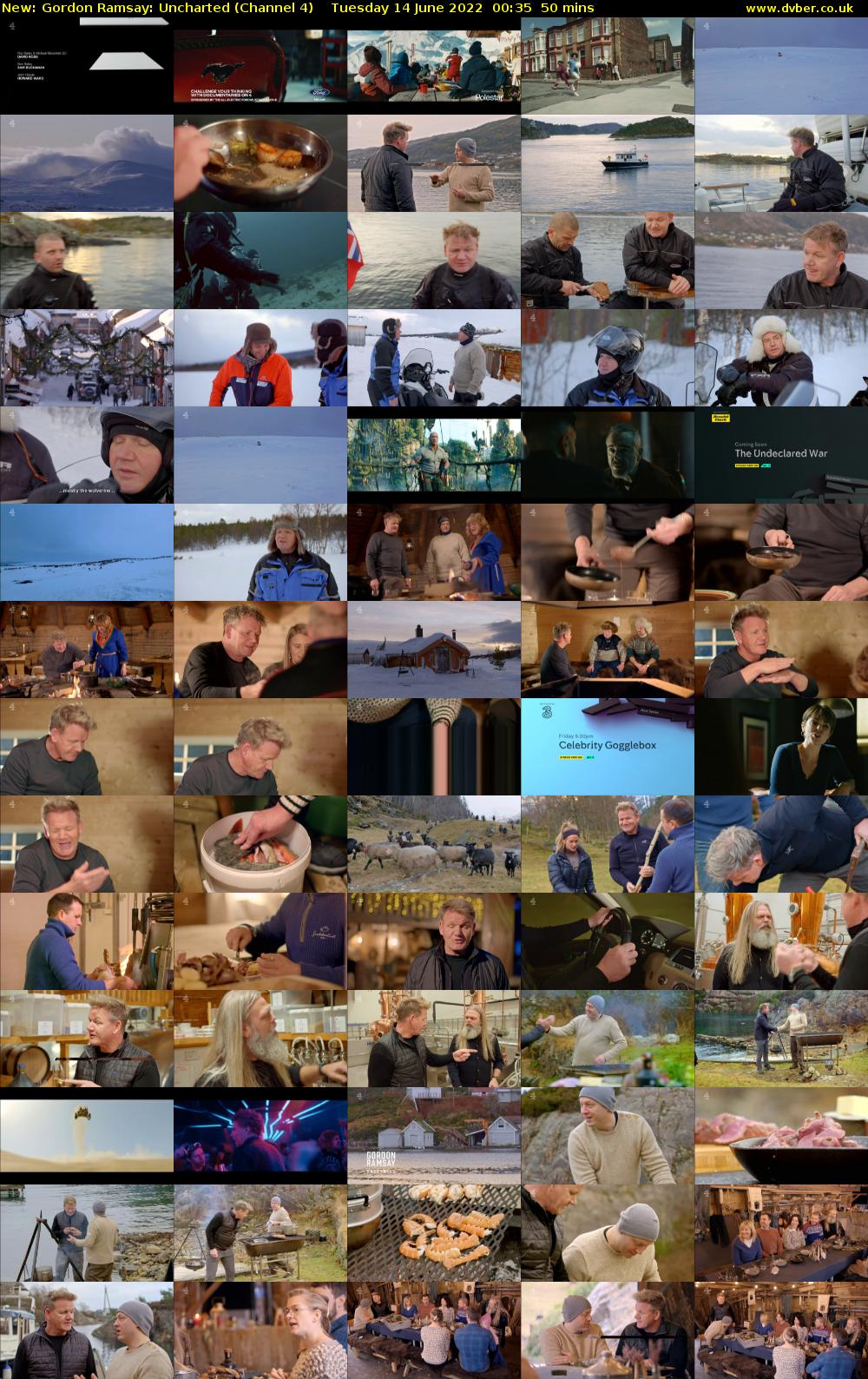Gordon Ramsay: Uncharted (Channel 4) Tuesday 14 June 2022 00:35 - 01:25