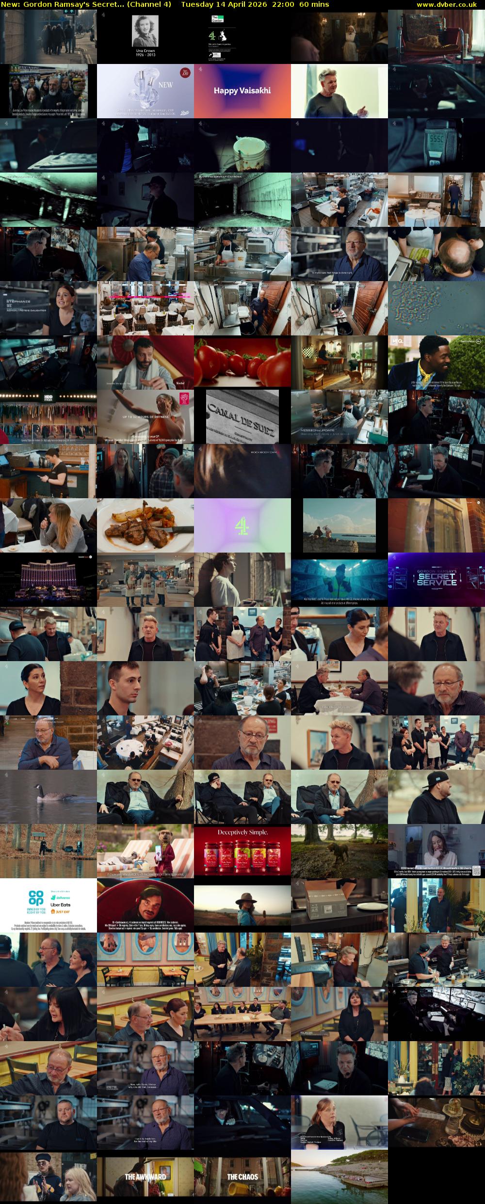 Gordon Ramsay's Secret... (Channel 4) Tuesday 14 April 2026 22:00 - 23:00