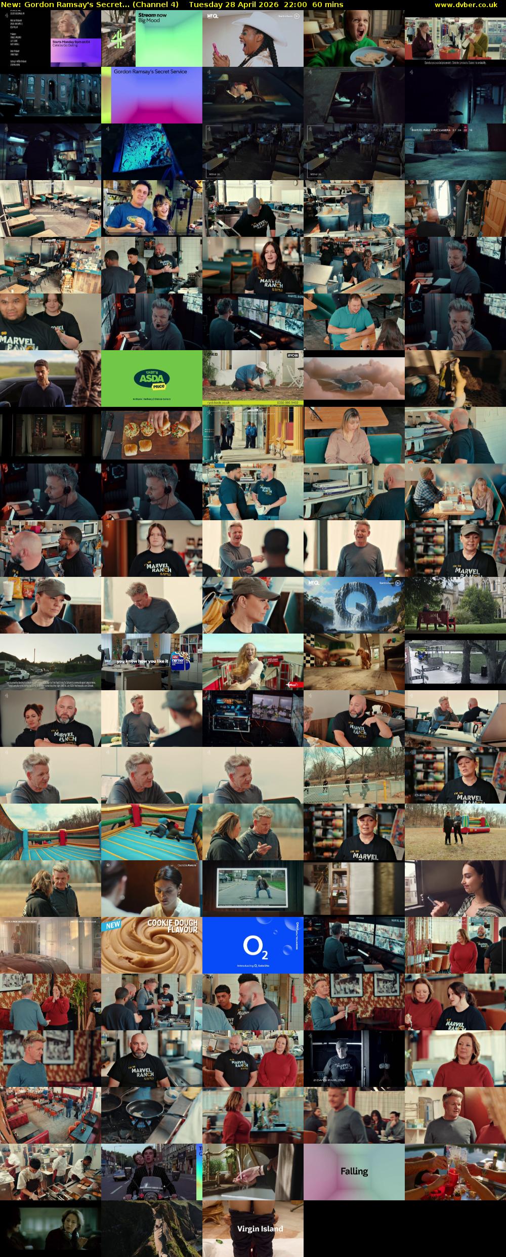 Gordon Ramsay's Secret... (Channel 4) Tuesday 28 April 2026 22:00 - 23:00