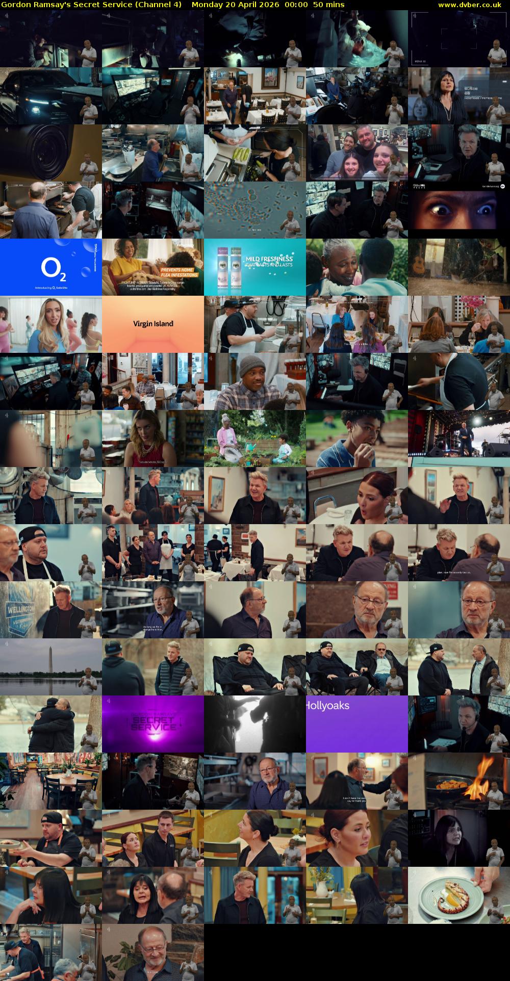 Gordon Ramsay's Secret Service (Channel 4) Monday 20 April 2026 00:00 - 00:50