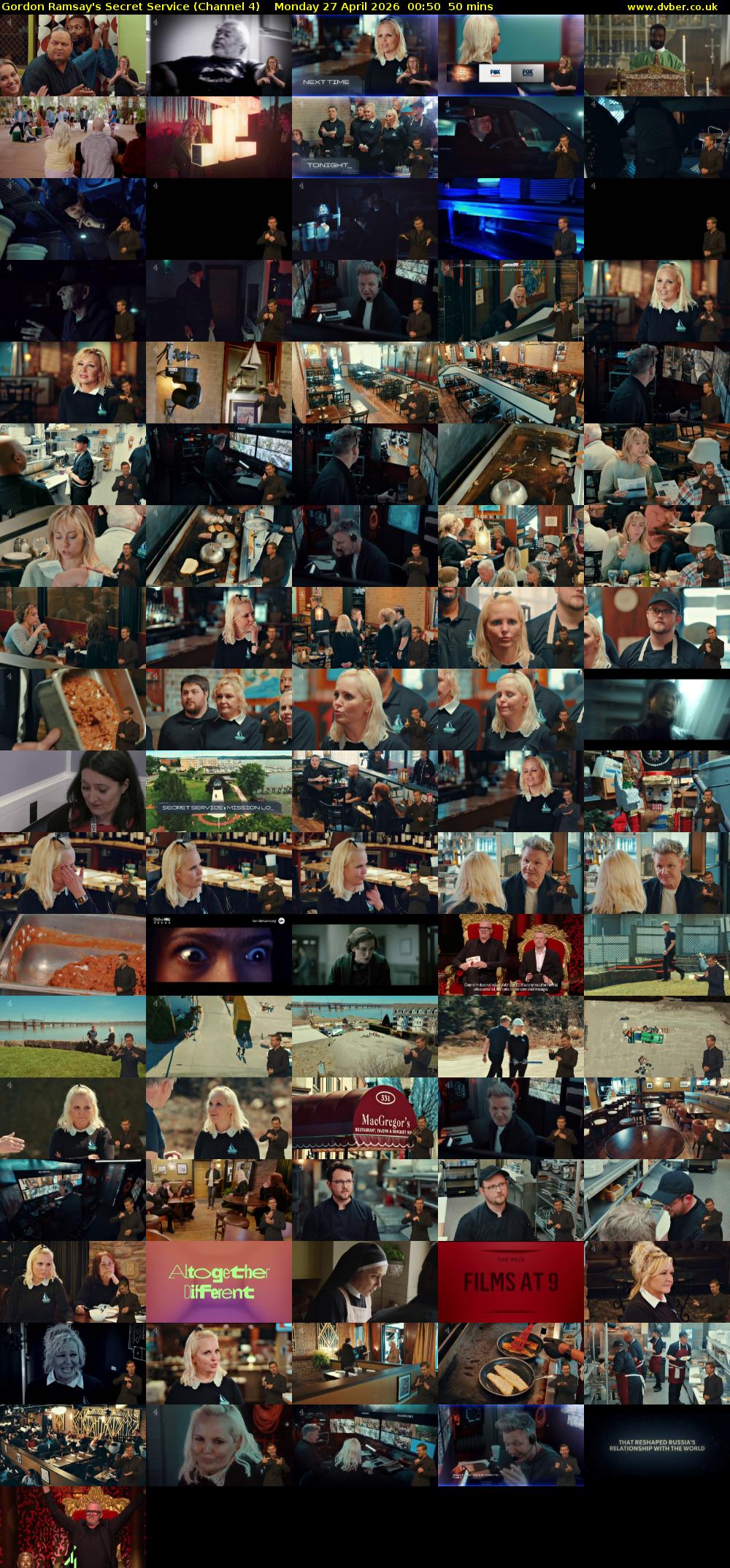 Gordon Ramsay's Secret Service (Channel 4) Monday 27 April 2026 00:50 - 01:40