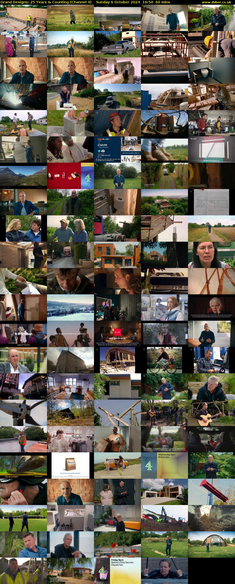 Grand Designs: 25 Years & Counting (Channel 4) Sunday 6 October 2024 16:50 - 17:50