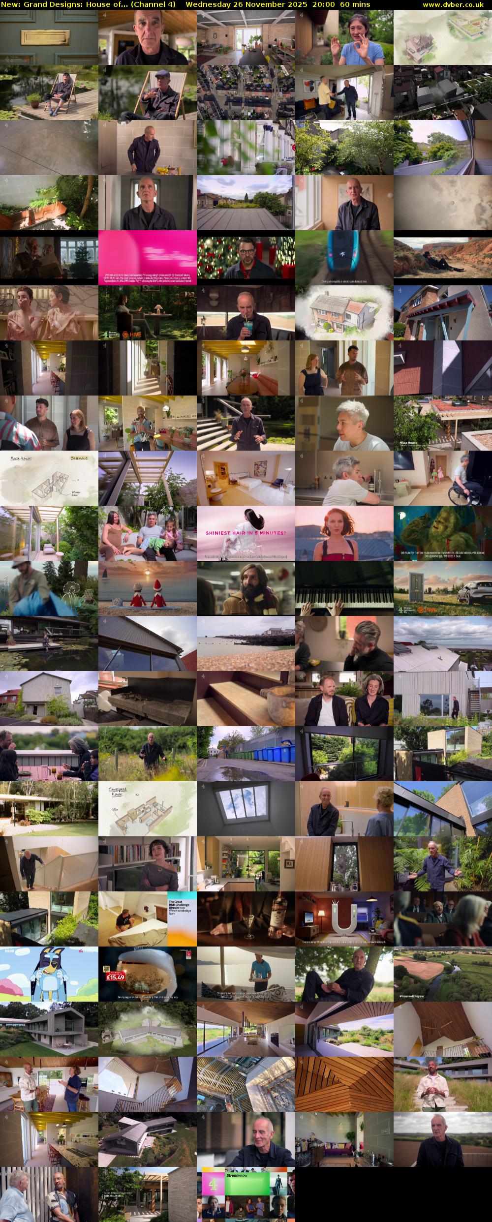 Grand Designs: House of... (Channel 4) Wednesday 26 November 2025 20:00 - 21:00