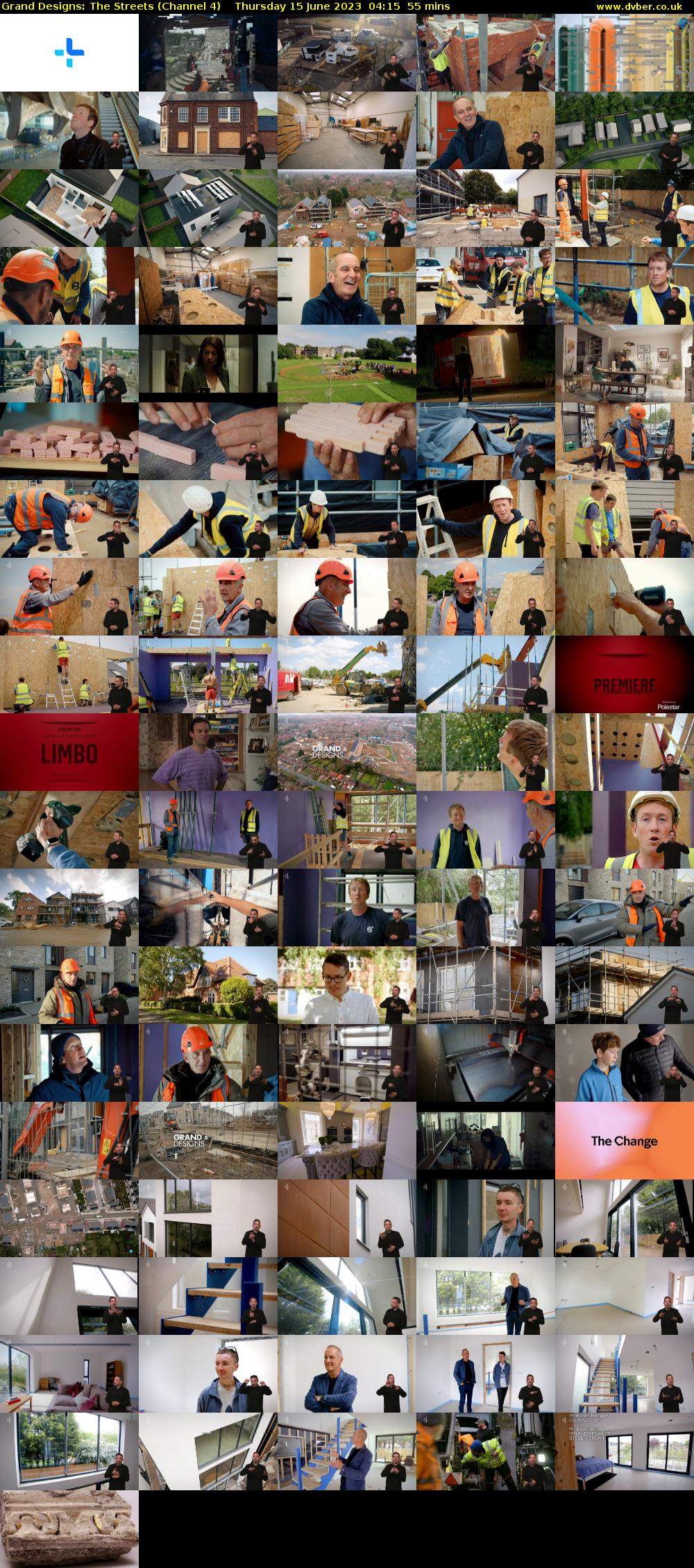 Grand Designs: The Streets (Channel 4) Thursday 15 June 2023 04:15 - 05:10