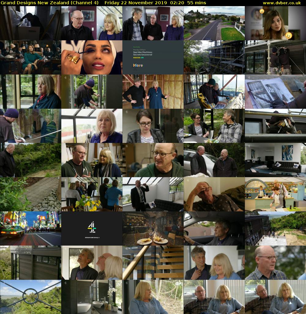 Grand Designs New Zealand (Channel 4) Friday 22 November 2019 02:20 - 03:15