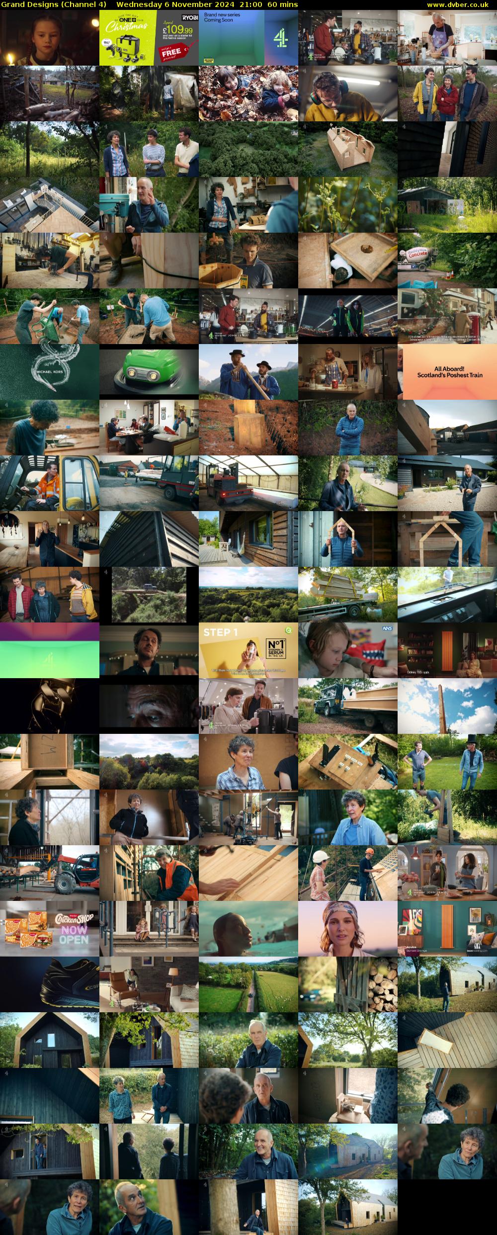 Grand Designs (Channel 4) Wednesday 6 November 2024 21:00 - 22:00