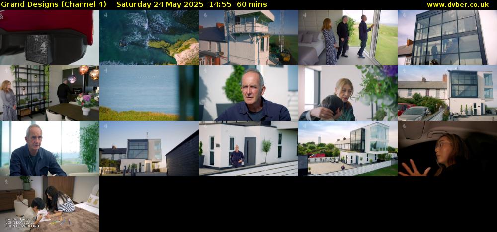 Grand Designs (Channel 4) Saturday 24 May 2025 14:55 - 15:55