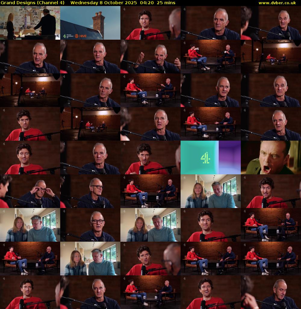 Grand Designs (Channel 4) Wednesday 8 October 2025 04:20 - 04:45