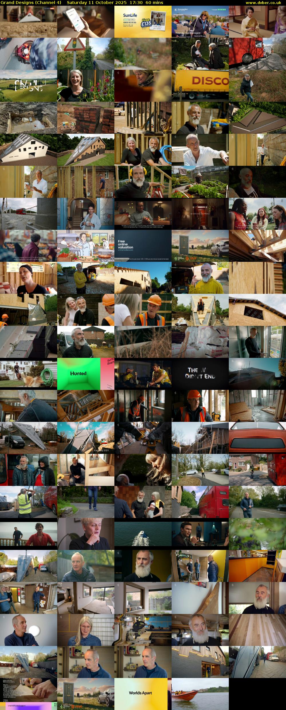 Grand Designs (Channel 4) Saturday 11 October 2025 17:30 - 18:30