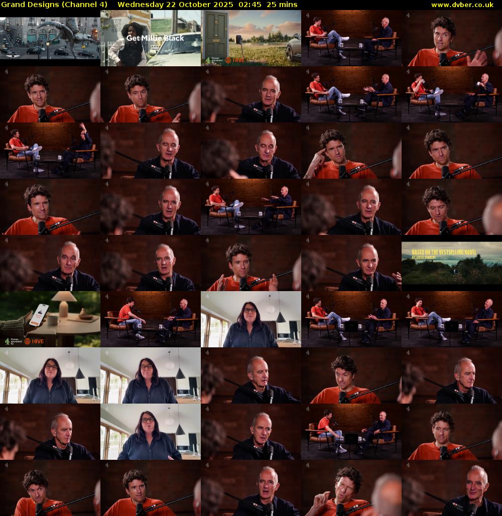 Grand Designs (Channel 4) Wednesday 22 October 2025 02:45 - 03:10