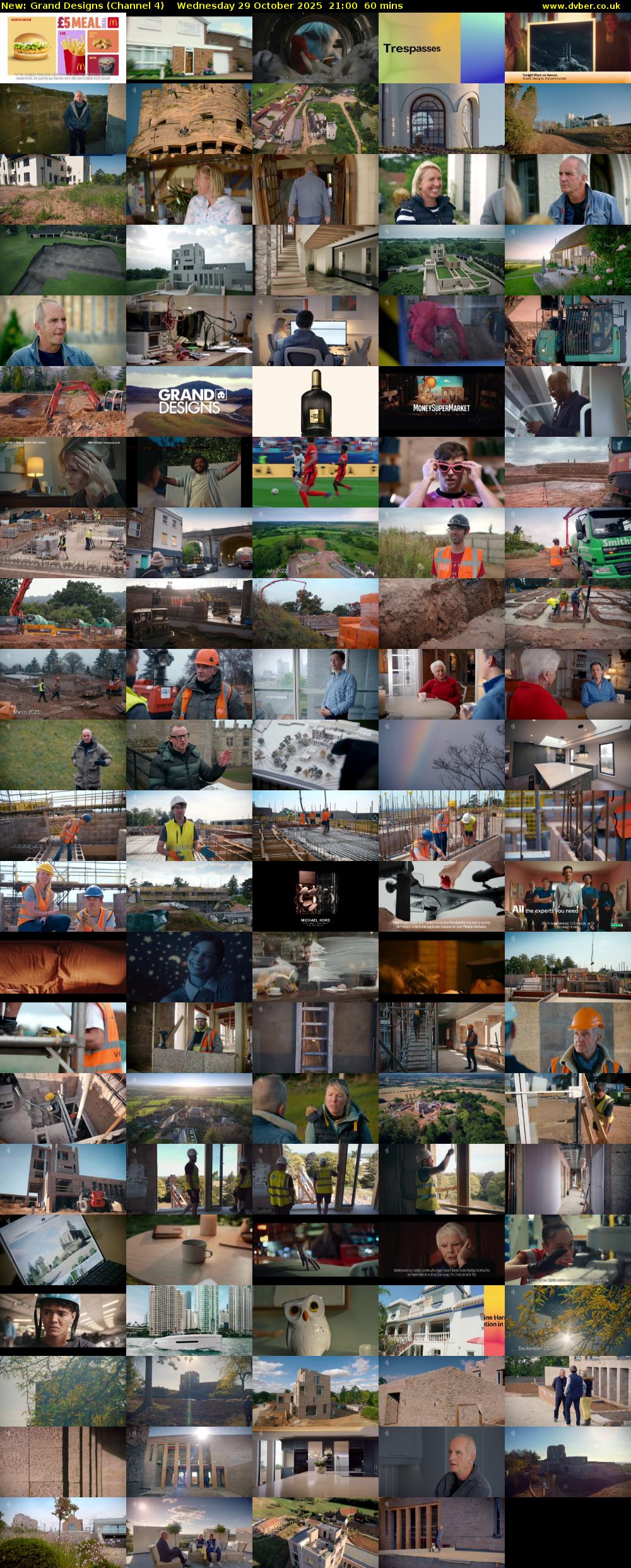 Grand Designs (Channel 4) Wednesday 29 October 2025 21:00 - 22:00
