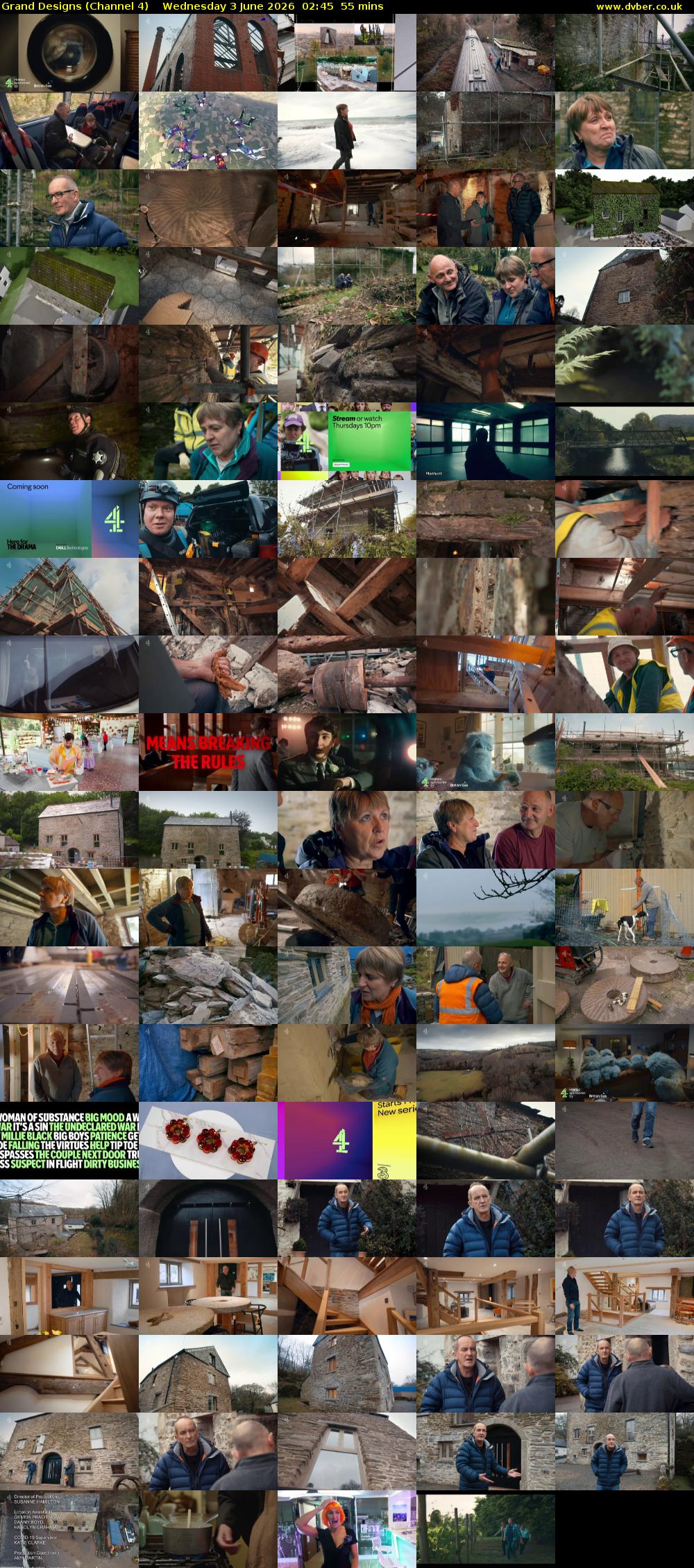 Grand Designs (Channel 4) Wednesday 3 June 2026 02:45 - 03:40