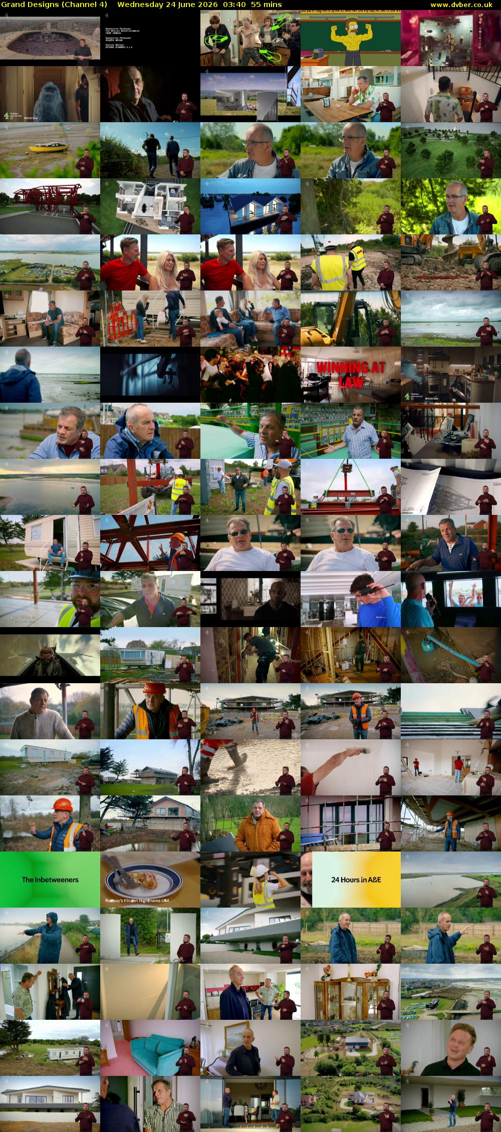 Grand Designs (Channel 4) Wednesday 24 June 2026 03:40 - 04:35