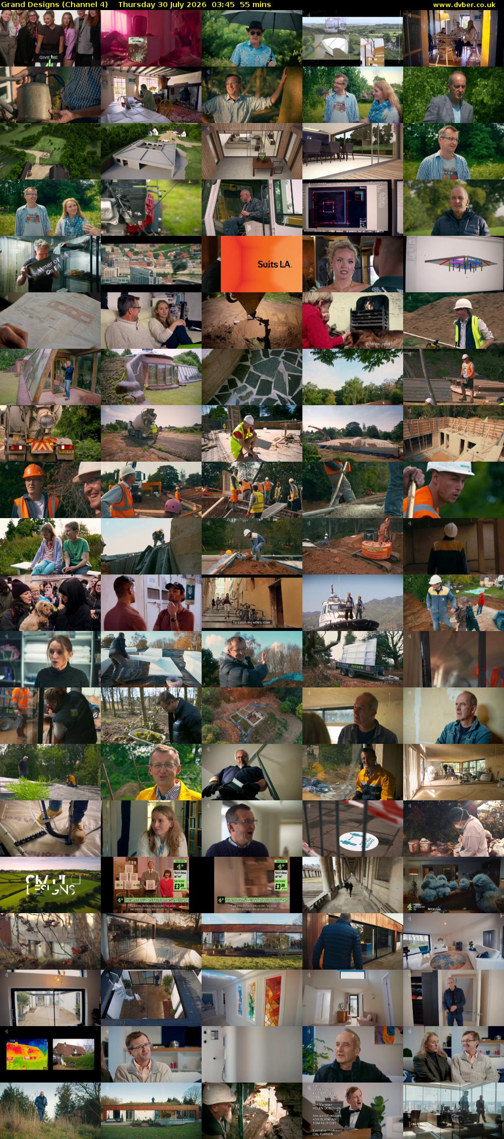 Grand Designs (Channel 4) Thursday 30 July 2026 03:45 - 04:40