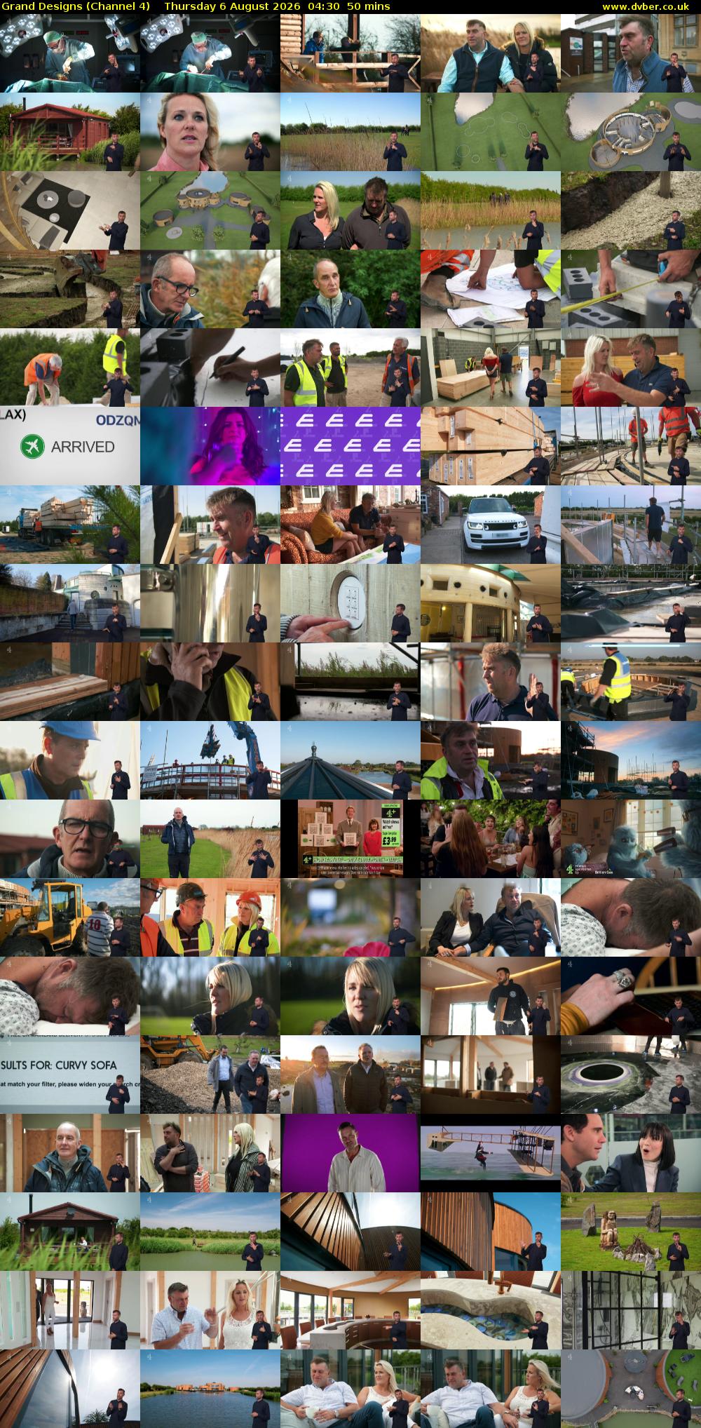 Grand Designs (Channel 4) Thursday 6 August 2026 04:30 - 05:20