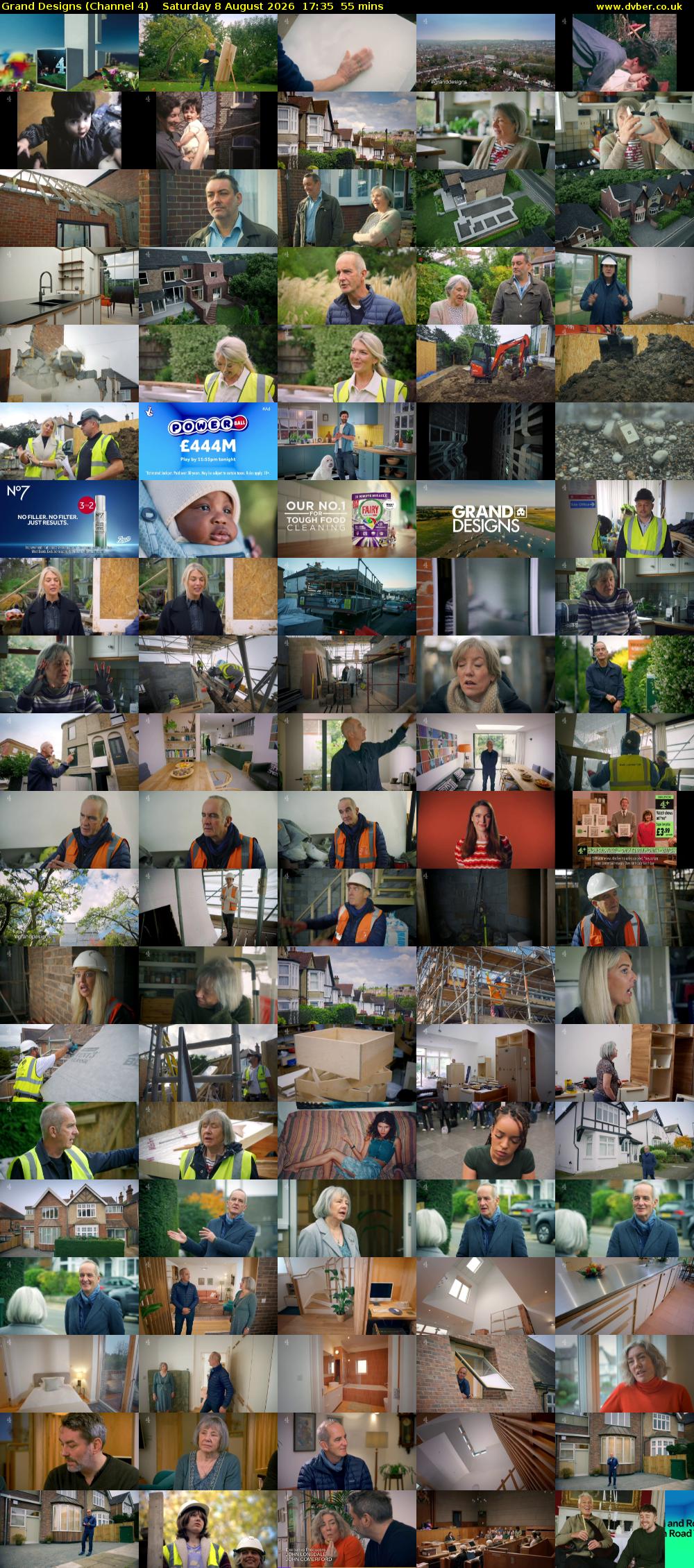 Grand Designs (Channel 4) Saturday 8 August 2026 17:35 - 18:30