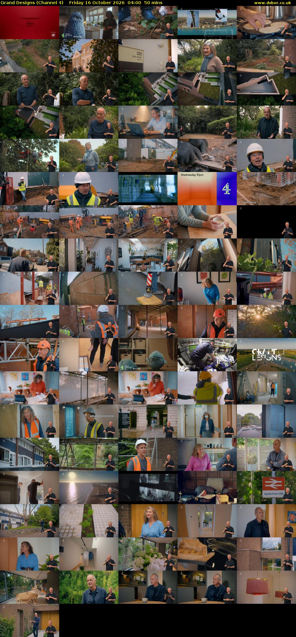 Grand Designs (Channel 4) Friday 16 October 2026 04:00 - 04:50