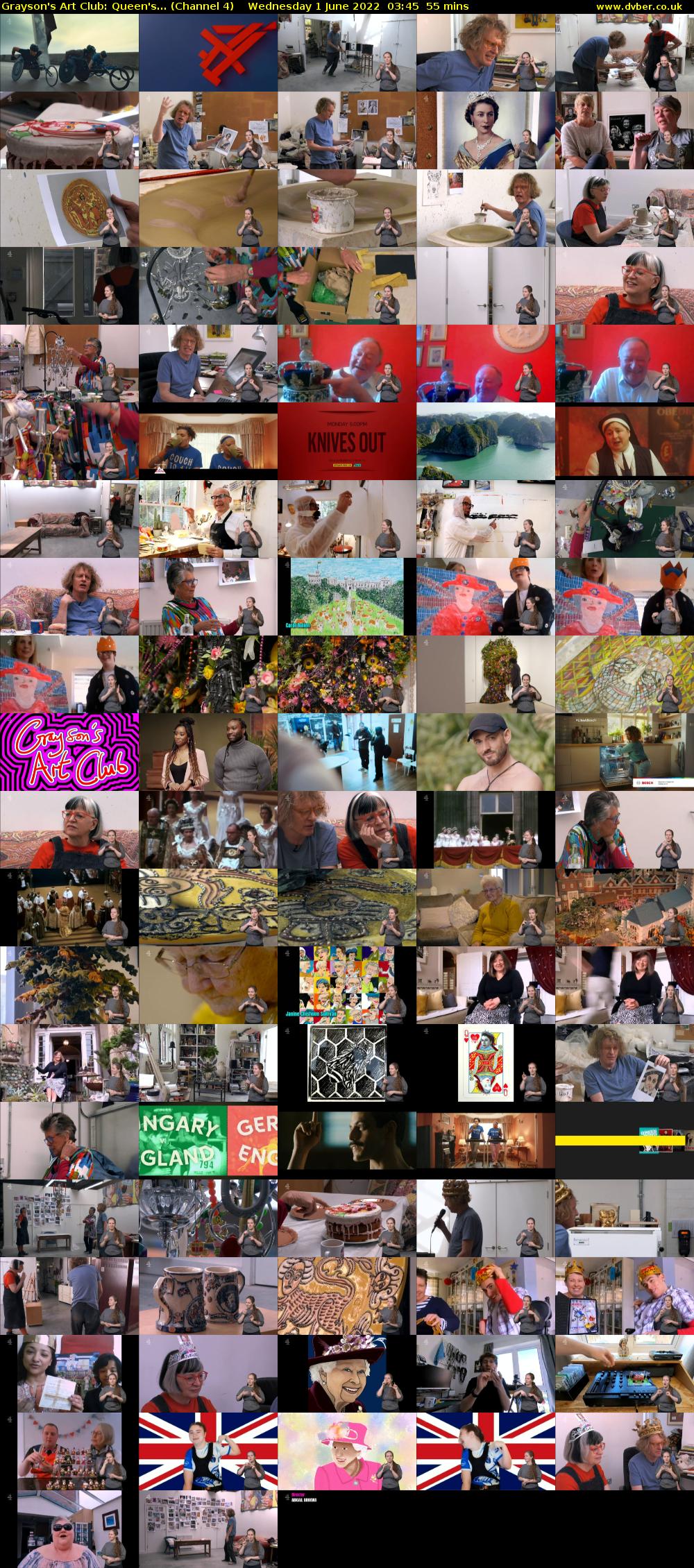 Grayson's Art Club: Queen's... (Channel 4) Wednesday 1 June 2022 03:45 - 04:40