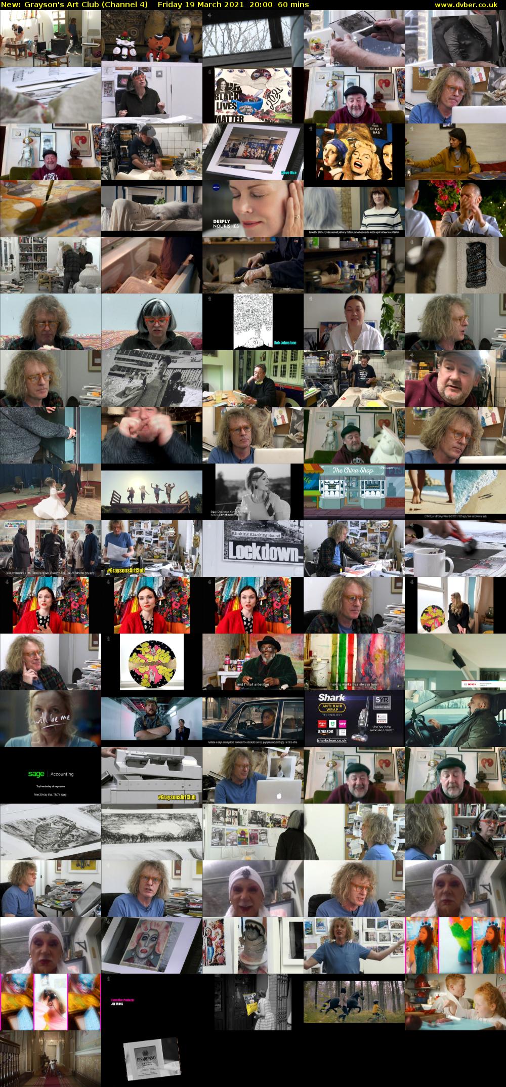 Grayson's Art Club (Channel 4) Friday 19 March 2021 20:00 - 21:00