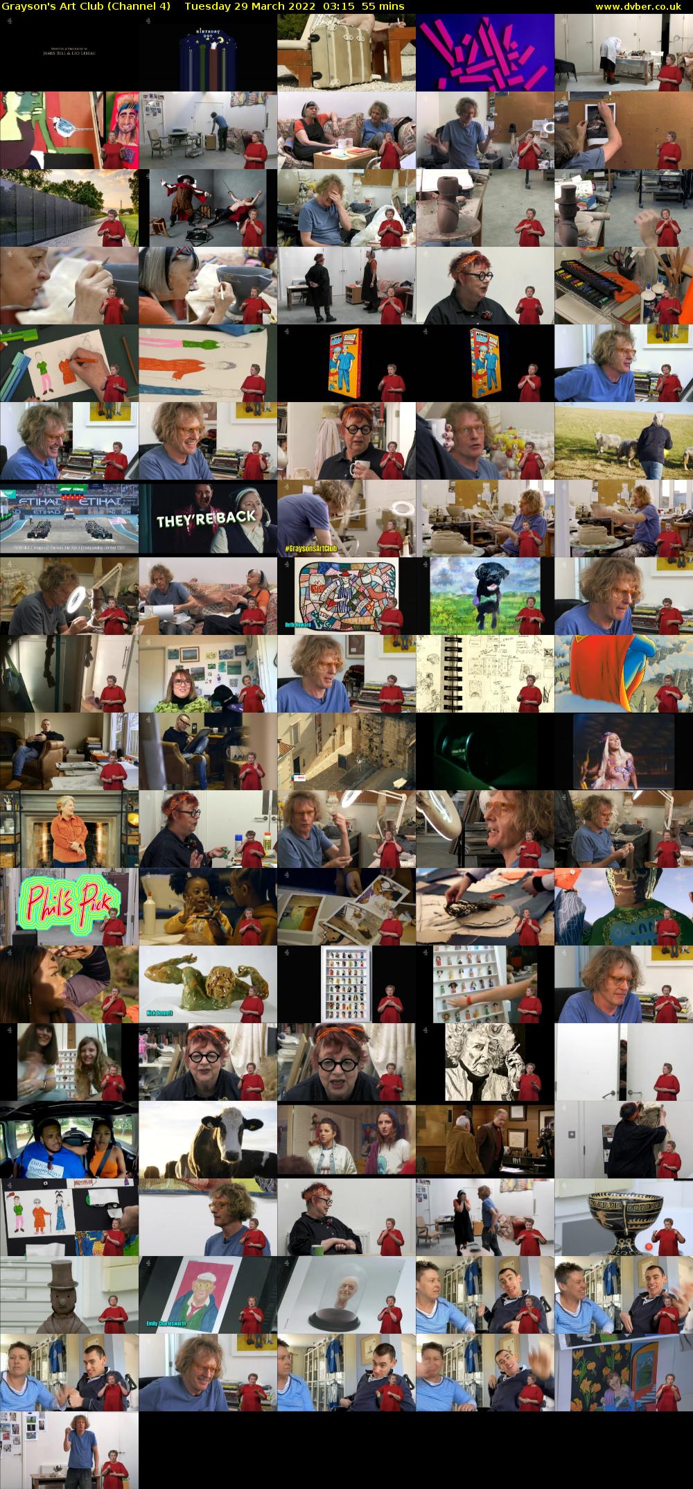 Grayson's Art Club (Channel 4) Tuesday 29 March 2022 03:15 - 04:10