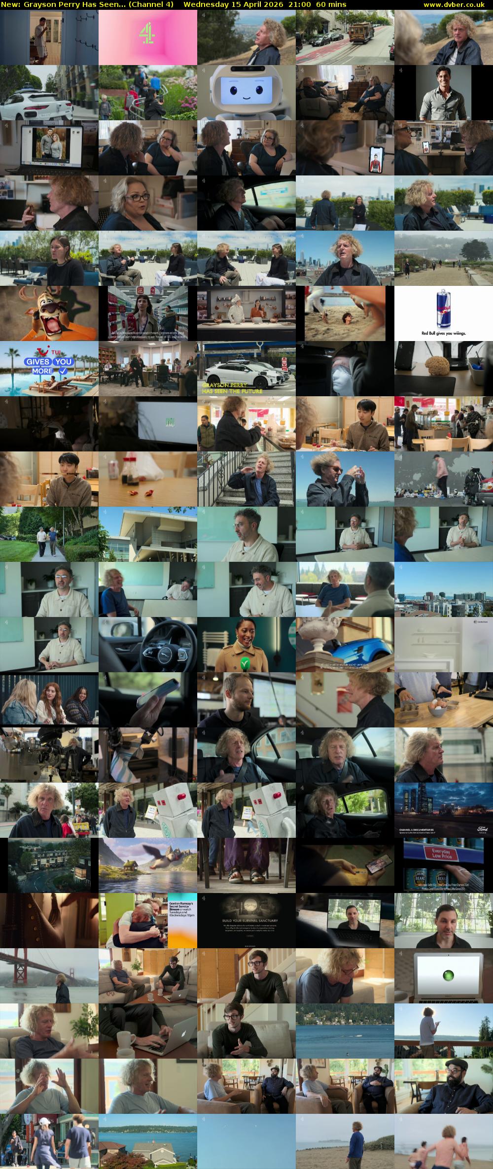 Grayson Perry Has Seen... (Channel 4) Wednesday 15 April 2026 21:00 - 22:00