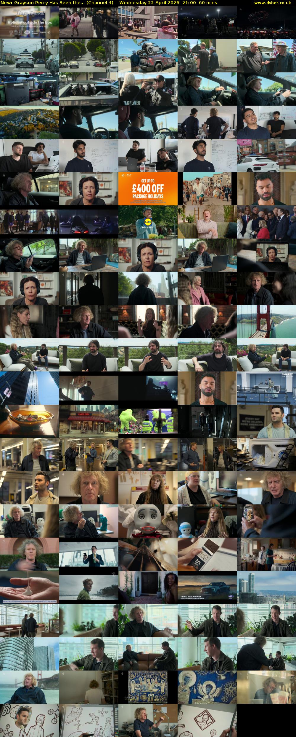 Grayson Perry Has Seen the... (Channel 4) Wednesday 22 April 2026 21:00 - 22:00