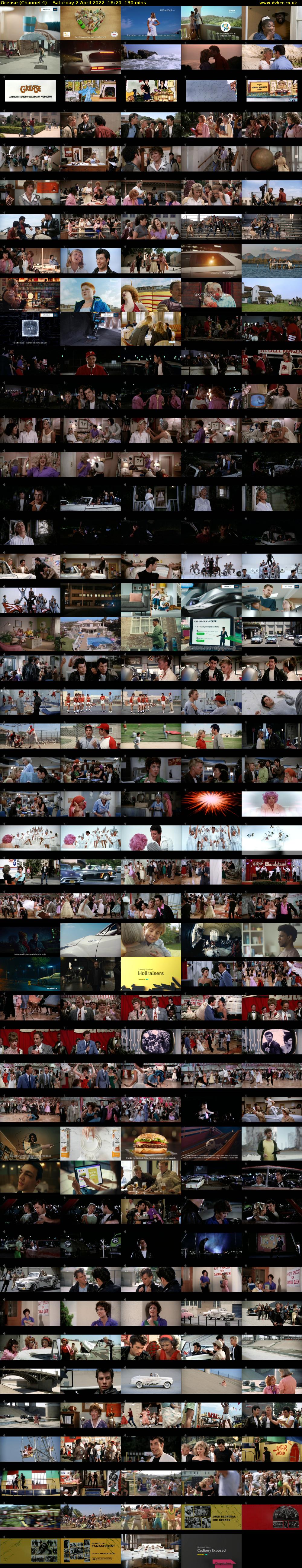 Grease (Channel 4) Saturday 2 April 2022 16:20 - 18:30