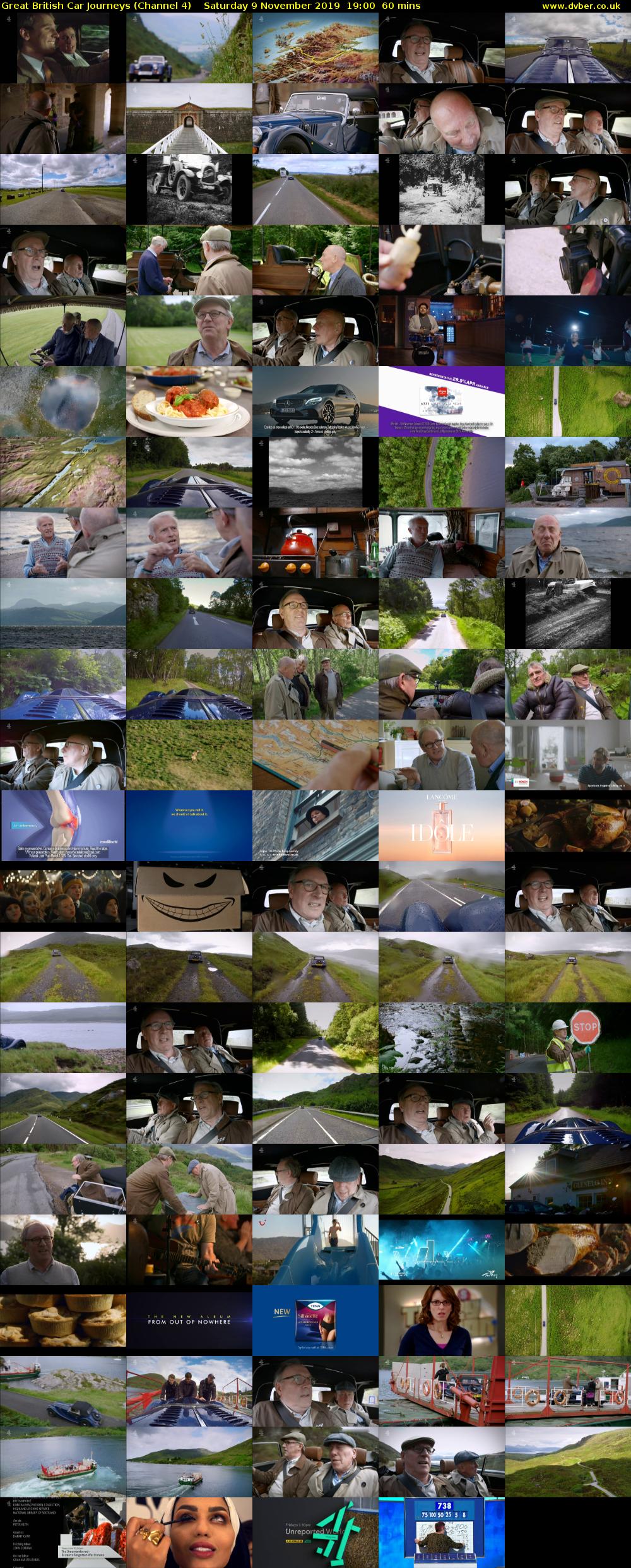 Great British Car Journeys (Channel 4) Saturday 9 November 2019 19:00 - 20:00