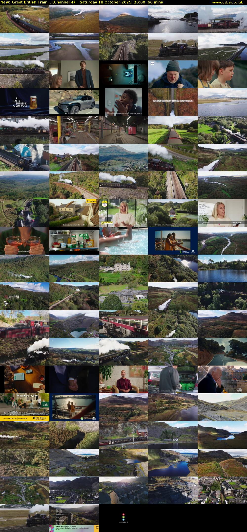 Great British Train... (Channel 4) Saturday 18 October 2025 20:00 - 21:00