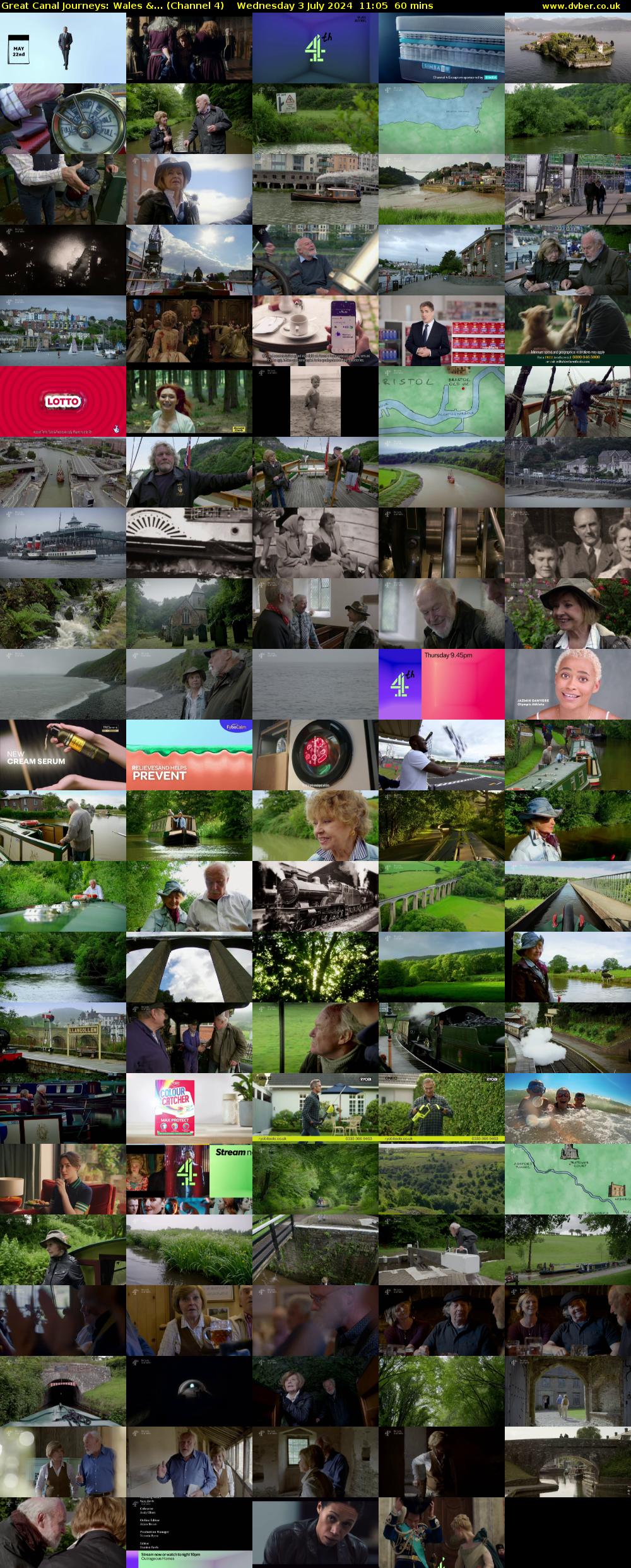 Great Canal Journeys: Wales &... (Channel 4) Wednesday 3 July 2024 11:05 - 12:05