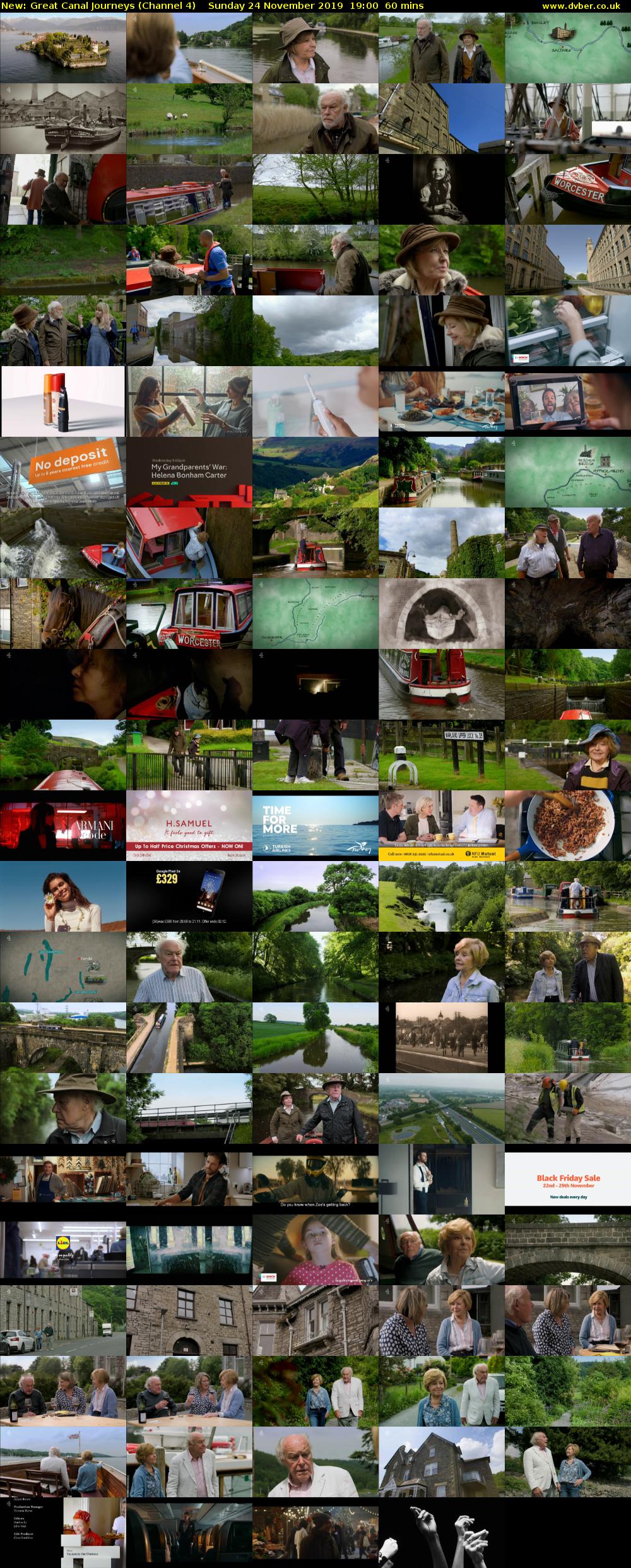 Great Canal Journeys (Channel 4) Sunday 24 November 2019 19:00 - 20:00