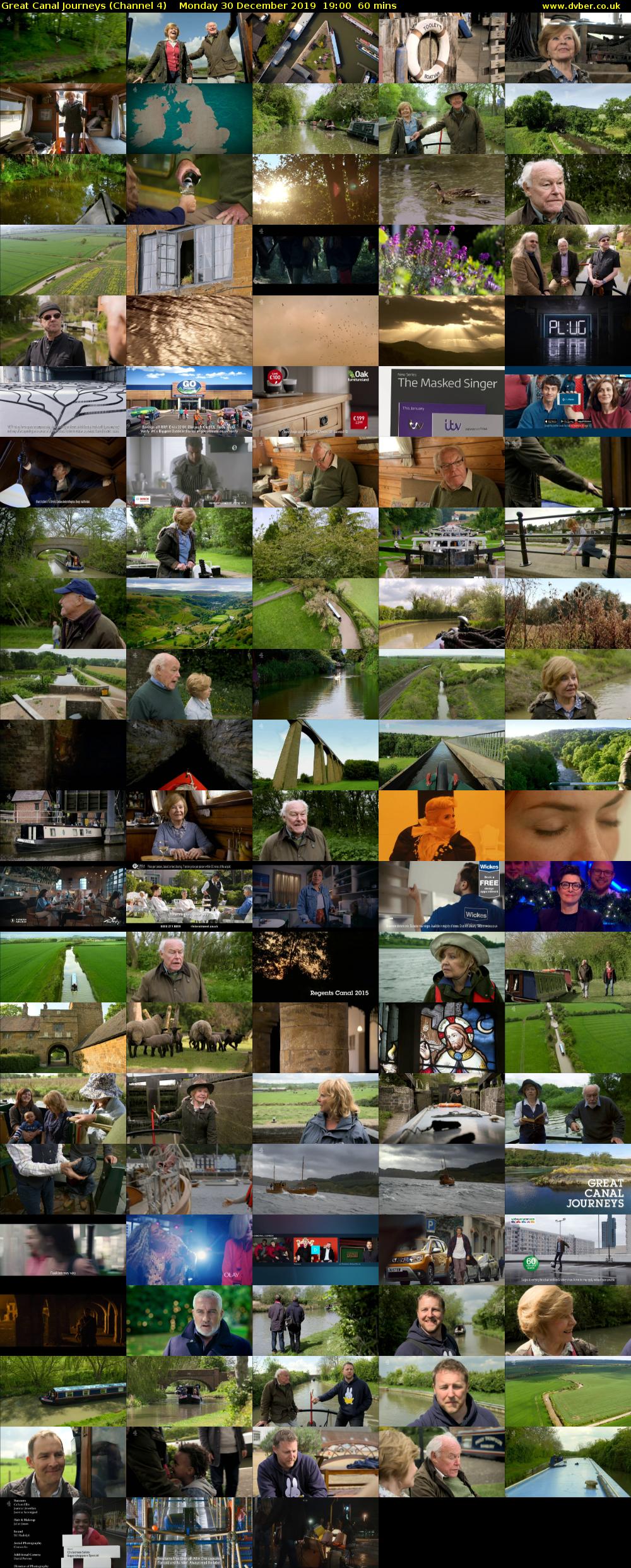 Great Canal Journeys (Channel 4) Monday 30 December 2019 19:00 - 20:00