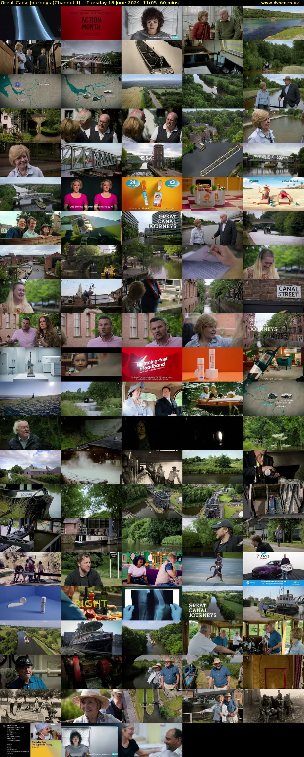 Great Canal Journeys (Channel 4) Tuesday 18 June 2024 11:05 - 12:05