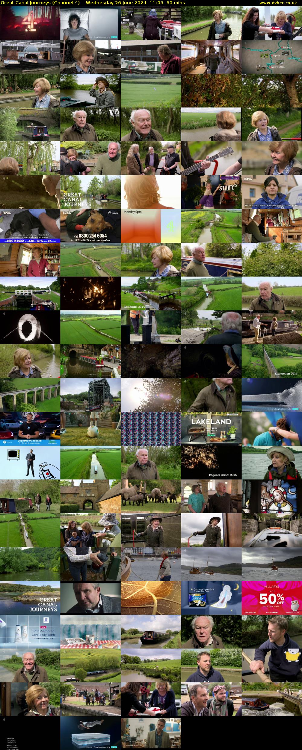 Great Canal Journeys (Channel 4) Wednesday 26 June 2024 11:05 - 12:05